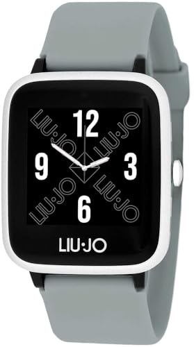 LIU JO Tech SWLJ043 Montre connectée en Silicone pour Femme Gris 48 x 34 x 11 mm