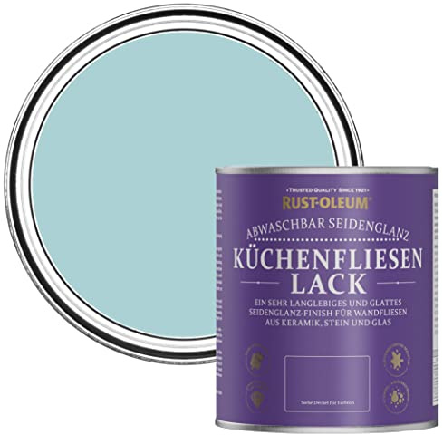 Rust-Oleum Blue water resistant Kitchen Tile Paint in Satin Finish - Little Cyclades 750ml
