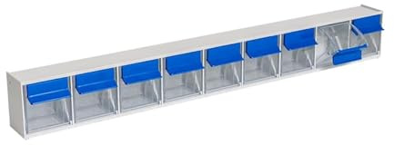 hünersdorff 460300 Klarsichtbehälter/Aufbewahrungsbox/Riegel für ein optimales MultiStore-Lagersystem im Baukastenprinzip aus hochschlagfestem Kunststoff (PS), Nr. 9, Lichtgrau