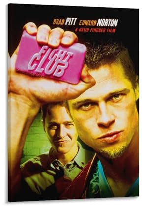 Fight Club Retro Filme Poster 90er Jahre Vintage Poster Wandkunst Malerei Leinwand Drucke Dekor Poster Kunst