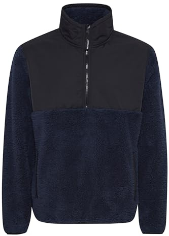11 Project PRPiet Troyer sweatshirt herr tröja med teddypäls med ståkrage normal passform, Insignia blå (194010), XXL