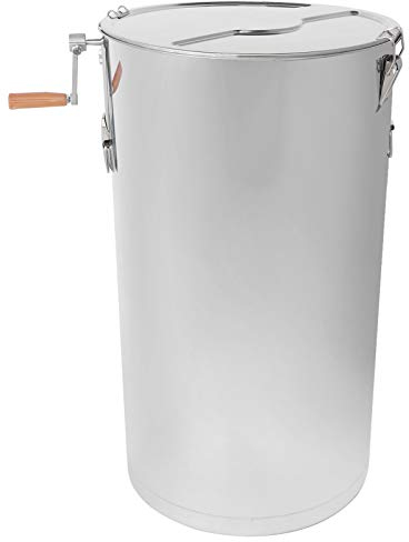 Natudeco Dispositif D'extraction De Miel, Extracteur De Miel en Acier Inoxydable, Séparateur Manuel De Miel, Centrifugeuse, Accessoire pour Apiculture