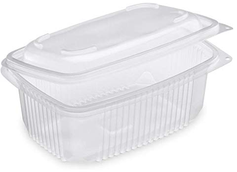 Nicoletti 100 Vaschette Asporto Alimenti Caldi 800 cc Contenitori con coperchio per Rosticceria Ristorante uso Microonde Freezer e Riutilizzabili