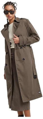 G-STAR Para Mujer Trench Coat, Marrón (turf D25197-D728-273), XL
