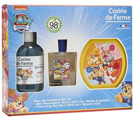 Corine De Farme Estuche Patrulla Canina Edt 50 Ml + Espuma De Baño + Caja De Merienda Hälsa Och Personlig Vård