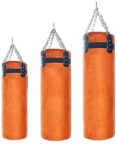 Boxsack, verdicktes Leder Sandsack, Zug Boxen Sand Bags Punch Bags, Wildleder Boxsack Kicking