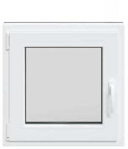 vidaXL Kellerfenster RISOR 60x60 cm Dreh Kipp DIN Links Anthrazit