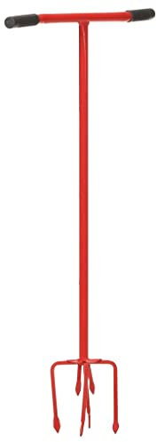 Artiglio da Giardino Rosso in Acciaio (3,57KG)