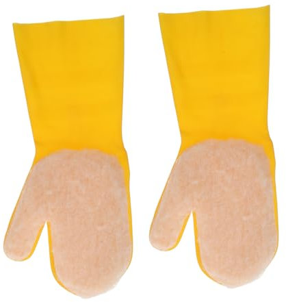 Abaodam 2pcs Pool Cleaning Gloves Mitt Latex Aquarium Cleaning Supplies for Swim Tub Spa Use