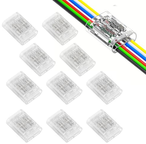YUTOKEER 6-poliger Kabelverbinder – Lötfreier Draht-zu-Draht Schnellverbinder für 0.35–0.5 mm² (AWG22–20), 6P Elektro Steckverbinder, 10 Stück