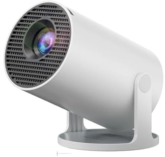 Miniproyector Inteligente Android 11 | Compatible con 4K/1080P, WiFi 6 y Bluetooth 5.0, Cine en casa portátil con corrección automática de Nivel(EU Plug)