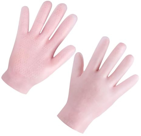 DECOMELODY Guantes Hidratantes para Manos Secas Mujer Antideslizantes Cuidado Nutritivo de Suave Talla