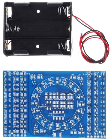 COHEALI Rotierender LED Lauflicht Bausatz Smd Löten Übungsplatine DIY Kit für Anfänger mit Robustem Pcb Schaltkreis Inkl Anleitung für Präzises Löten und Elektronikbau