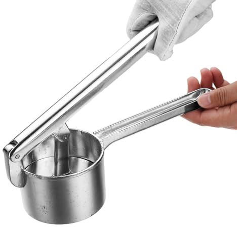 Schiacciapatate – Schiacciapatate manuale ergonomico in alluminio, utensile da cucina per hamburger, carne, carne macinata, salsa di pomodoro