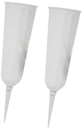 Elnwnnkc Vasi per tombe da 2, fiori artificiali con schiuma e base in plastica, adatti per la decorazione del cimitero vasi da fiori all ' aperto e sulla tomba