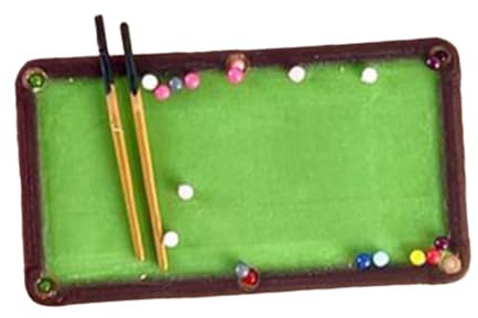 Table De Billard Miniature 1/64 | en résine, pour diorama, avec queues et boules