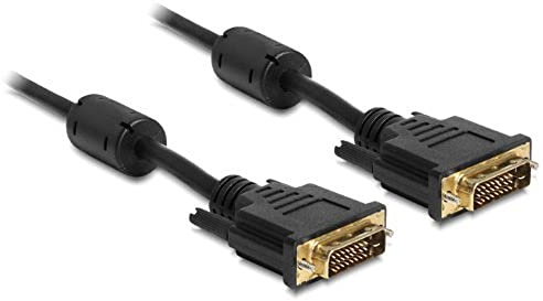 Delock 83192 DVI-kontakt till DVI-kontaktkabel (24+1-stift, 5 m)
