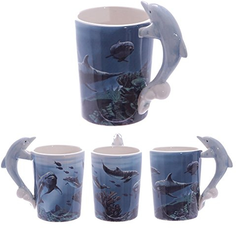 Puckator SMUG20 Mug avec Anse Dauphin 8 x 13 x 12,5 cm