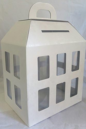 SCATOLA LANTERNA PORTA BUSTE MATRIMONIO NOZZE 38X23X25 CM