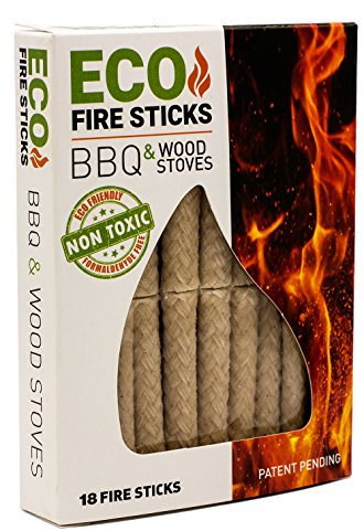 ECO Fire - Cubes Allume Feu - Lot de 18 - Noir