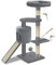 VOUNOT® Árbol Rascador para Gatos con Plataformas y Refugios, 112cm, Gris