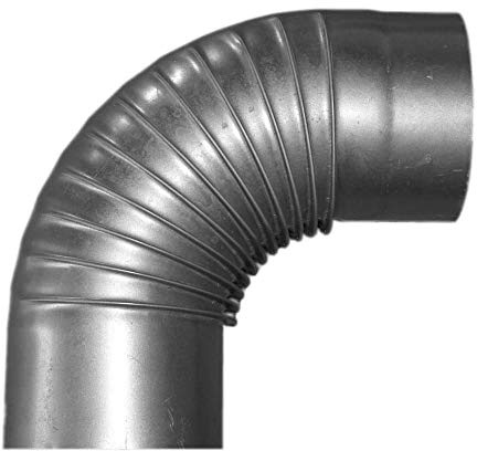 Tubi per stufa | Tubo FAL | tutti i diametri, dimensioni e forme (Ø 120 mm, arco 90° rigido)
