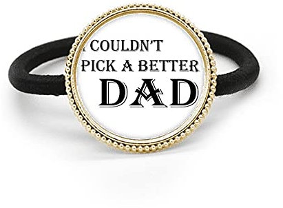 Pick A Better Dad - Fermaglio per capelli in metallo argentato e fascia in gomma