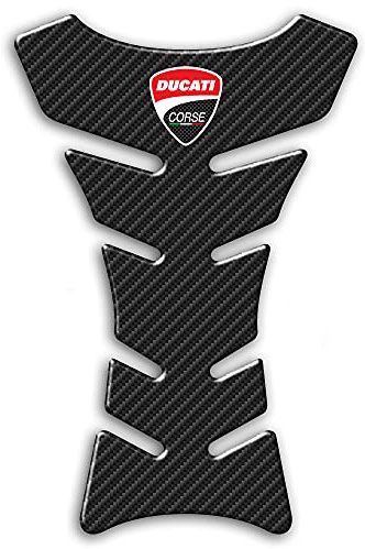 Paraserbatoio Tank Pad Adesivo Resinato 3D Protezione Serbatoio compatibile con moto DUCATI CORSE - PD001