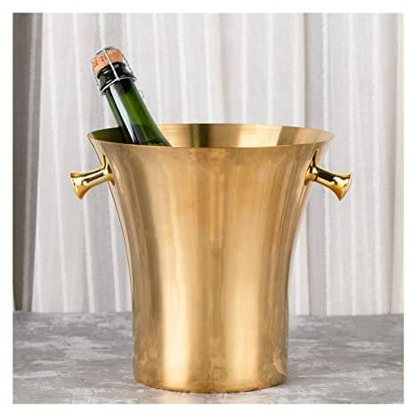 caihuashopping Eiseimer Einzigartige Form Edelstahl Champagner Eimer Haushalt EIS Eimer bar ktv eiswein Cooler eifrig lang anhaltend for Hause bar Eiskübel Sektkühler (Color : A)