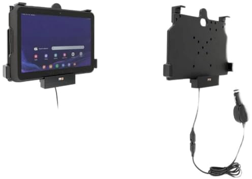 Brodit Gerätehalter 712328 | Made IN Sweden | mit Ladefunktion für Smartphones - Samsung Galaxy Tab Active 4 Pro, Galaxy Tab Active 4 Pro SM-T630/SM-T636