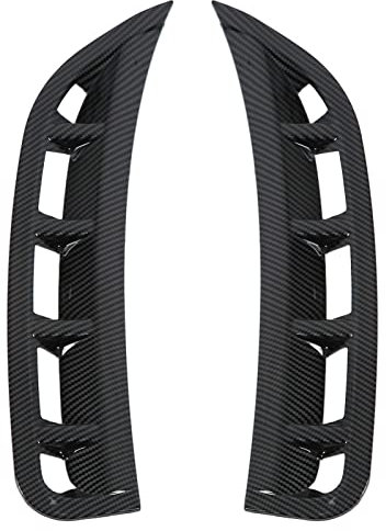 Pare-Chocs Avant de Voiture Garniture D'aération, Paire de Pare-Chocs Avant Latéral Aileron D'aération Spoiler Wind Knife Remplacement Noir Brillant pour GL