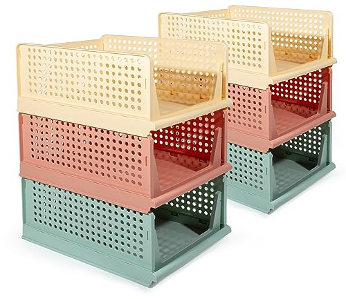 GREELUE Schrank Organizer Kleiderschrank 3 Stück, Faltbare Aufbewahrungsbox, Ordnungssystem für Schubladen, Schließfächer, Kleiderschränke (Farben-2)