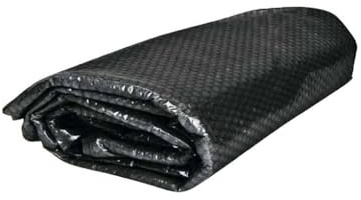 PLK Schwarze Rechteckig Solarabdeckplane 4,14 x 2,16m für Pool | Wassererwärmung & Reinigung | Blasengeformte Polyethylen-Wärmedämmfolie für Nutzung erneuerbarer Energie | Schutz vor Verschmutzung