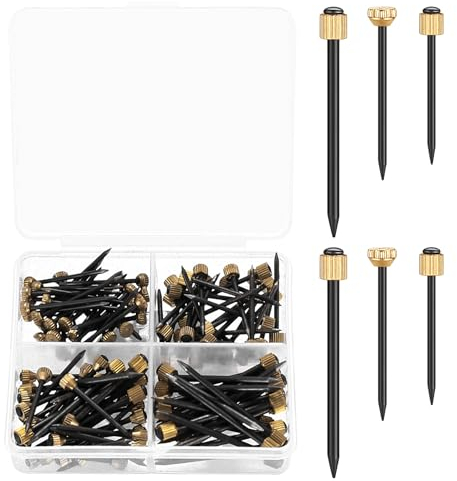 120 Pezzi Chiodi per Quadri Muro, Chiodini per Quadri Muro, Chiodi per Appendere Quadri, Chiodi in Acciaio, Chiodi Quadri Muro Pesanti per Quadri Cornici Specchio Cartongesso Legno di Cemento