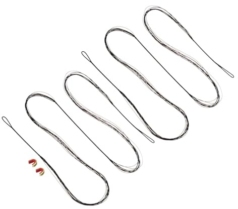PATIKIL Bogenschnur Ersatz, Stränge Recurve Bogenschnur mit Nockpunkt Bogenschießen Zubehör Bogensehnen für Traditionellen Recurve Bogen