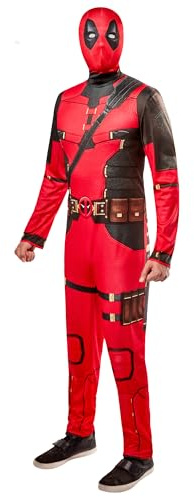 Rubies Costume Deadpool Classic per adulti, Tuta stampata e maschera, Licenza Ufficiale Marvel Deadpool 3 per Carnevale, Cosplay, Feste e Halloween