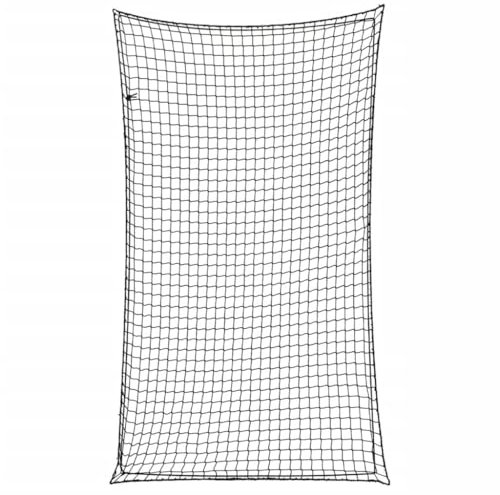 Homgoday Anhängernetz mit Gummiseil Ladungssicherungsnetz Abdecknetz Anhänger Netz Ladungssicherung für Anhänger Abdecknetz Schwarz 6x3,5 m