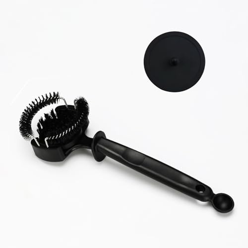 Kit Brosse de Nettoyage pour Machine à café Expresso avec Disque de Nettoyage Porte-Filtre (58mm Brush and Disc)