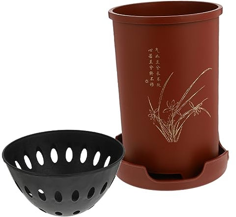 SUPVOX Ensemble De Pots De Fleurs pour Orchidées Pots De Plantation en Résine Ventilation pour Décoration Intérieure Et Extérieure