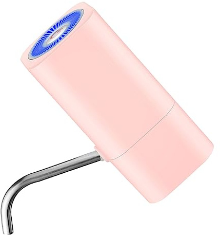 Uonlytech Elektrische Trommelwasserpumpe mit USB Ladung Kompakt und Pp Material für Camping und Büro mit Verlängerter Wasserauslassöffnung