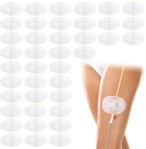 YOFAPA 40 Pcs Catheter Stabilization Device, Catheter Leg Strap Holder with Adhesive Stickers for Foley Bag,Universal Urinary Tube Fixation Band for Leg Bag Anchor Bandages