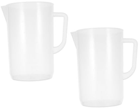 Cabilock 2piezas Taza Medidora Separador De Aceite y Mango De Plástico De Capacidad