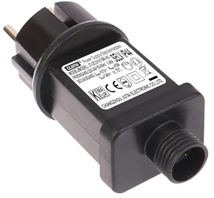 31 V 15 W Trasformatore LED CZJUTAI JT-DC31V15W IP44 Alimentazione per illuminazione di Natale – Presa europea, Base a vite, DC31V15W [E5T5] (1 pezzo)