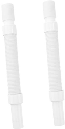 DECORNIJIA 2 pièces Tuyau de Vidange Flexible PVC Extension Anti-coudure pour Évier et Machine Ver Résistant Pression Usure Lot
