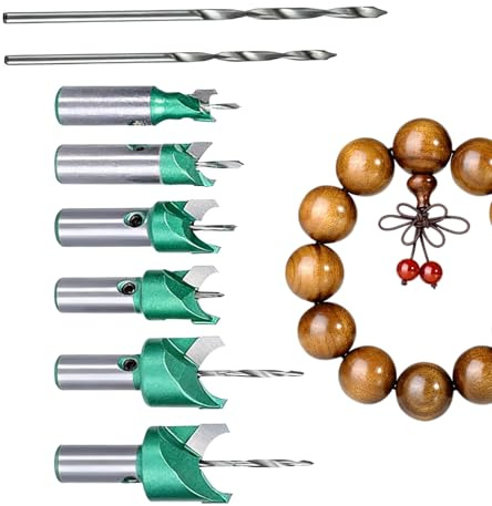 Kugelfräser | 6 Stück Schmuck Fräser Set,2 Teile Holzperlen Bohrwerkzeuge | Für Die Herstellung Von Schmuck Armketten Halsketten Und Holzschnitzerei