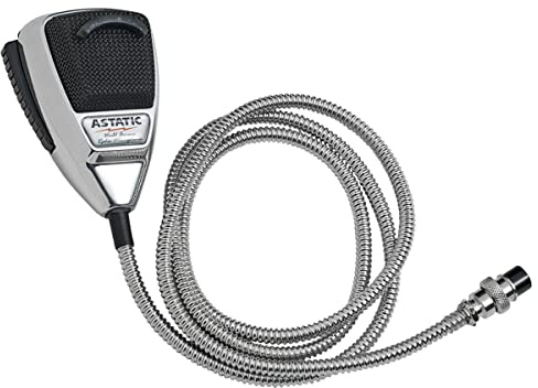 Astatic 302-10187 Microfono a 4 pin con cancellazione del rumore (cromato)