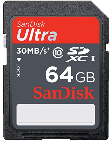 SanDisk SDSDU-064G-U46 64 GB Ultra 30 MB/s Class 10 SDXC Memory Card (Label May Change)