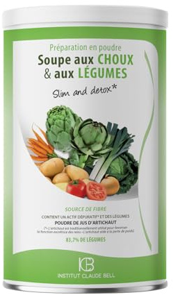 INSTITUT CLAUDE BELL - Soupe Minceur - Soupe au Choux & Légumes - 250g