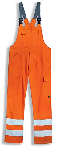 Uvex Protection Flash 8893 Herren-Arbeitshose - Orange Warnschutz-Latzhose 110