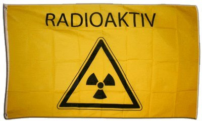 Flaggenfritze Fahne/Flagge Radioaktiv + gratis Sticker
